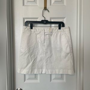 Vineyard Vines white A-line cotton blend skirt